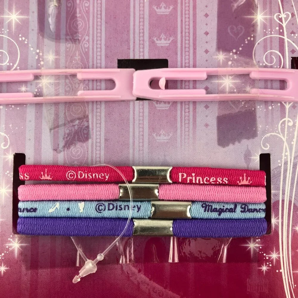 Disney Princess 7-Piece Accessories Set: Headband, Barrettes & Elastics (2 sets)